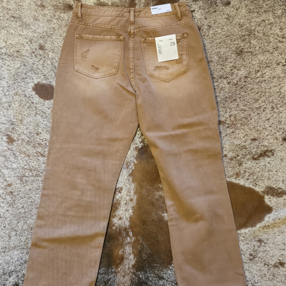 NWT VERVET High Rise Straight Crop Jeans